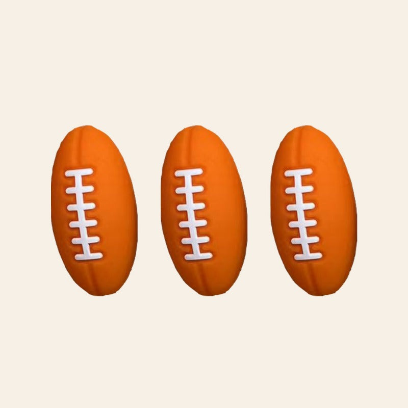 Wholesale 10pcs 3d Creative Football DIY Beads