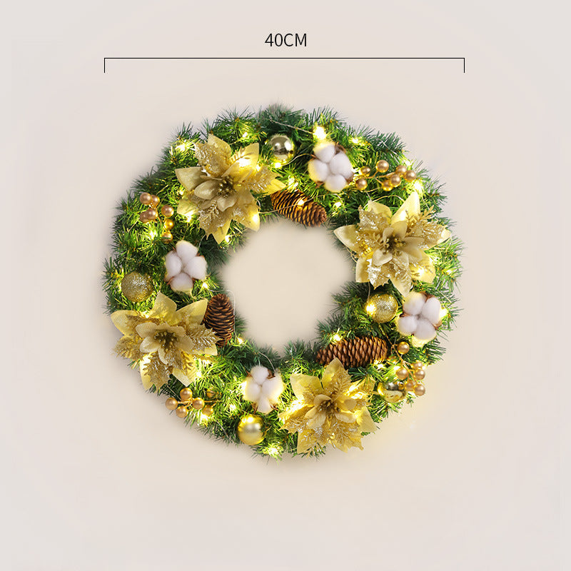 Wholesale PVC Christmas Wreath and Rattan Decoration