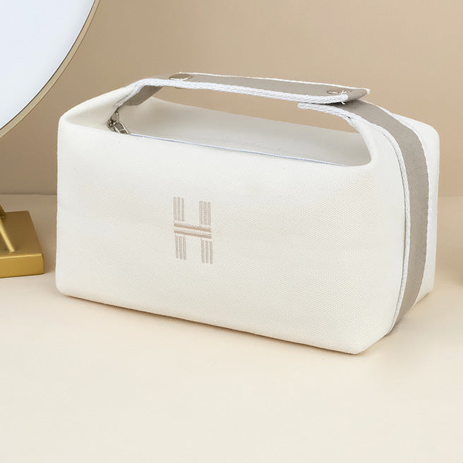 Wholesale Travel Toiletry Bag Large Capacity Canvas Portable Storage Cosmetic Bag