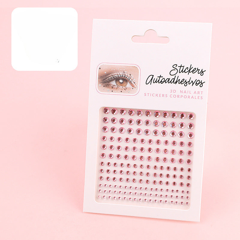 Wholesale Colored Diamond Crystal Acrylic Diamond Beauty and Eye Makeup Stickers