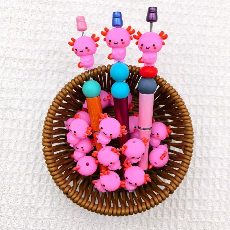 Wholesale 10pcs 3D Bubble Dragon Silicone Cute Cartoon DIY Beads