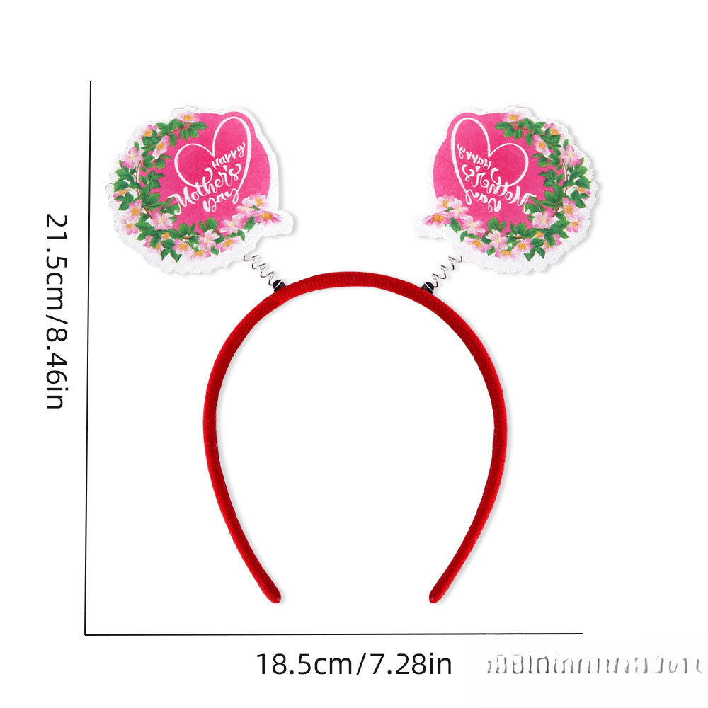 Wholesale Mother's Day Party Decorative Plastic Hair Hoops