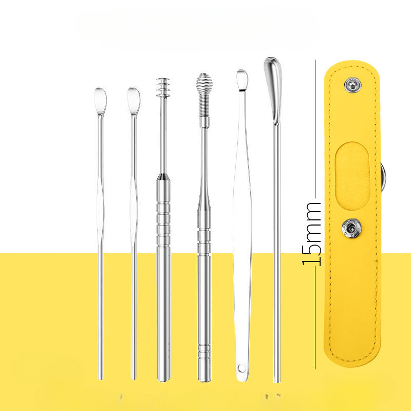 Wholesale Stainless Steel Ear Pick 6-piece Set