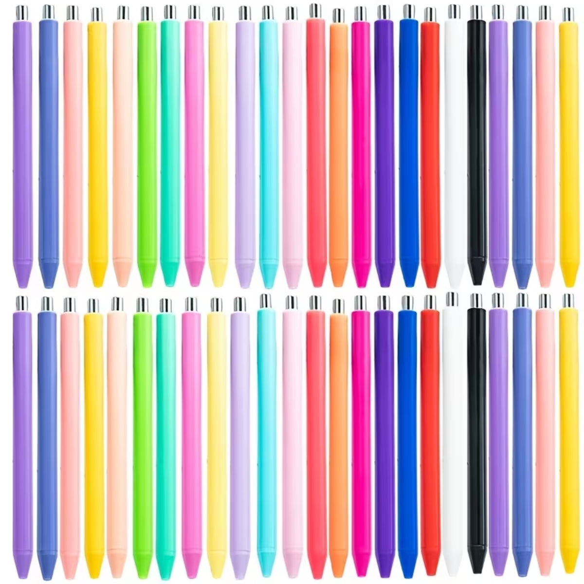 Wholesale Random 24pcs/48pcs Pen Metal Glitter Pens Gradient Pens For DIY UV DTF Wraps Pen