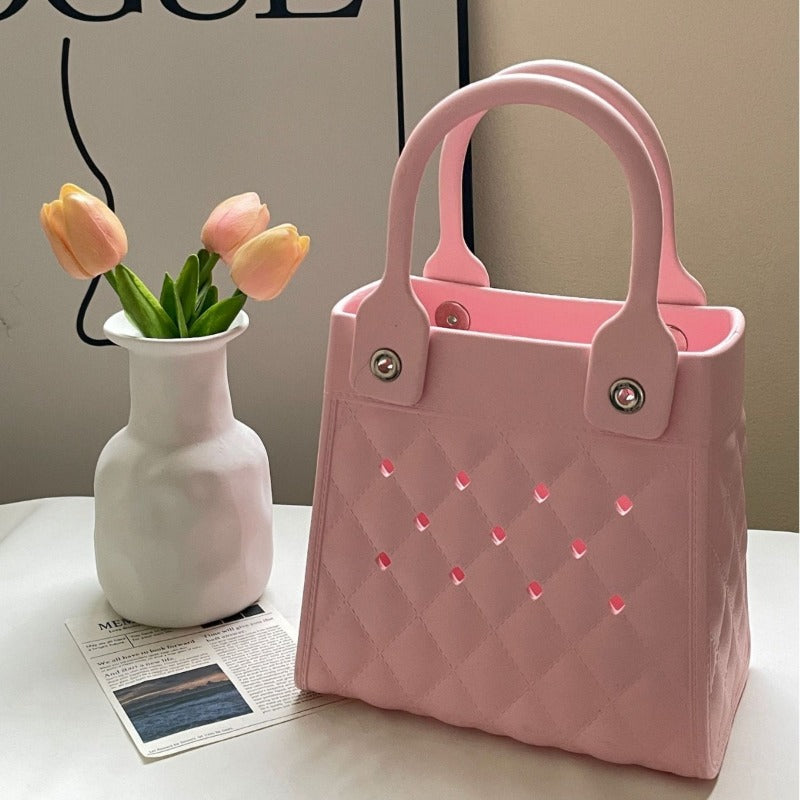 Wholesale EVA Niche Creative Fashion DIY Diamond Grid Handbag