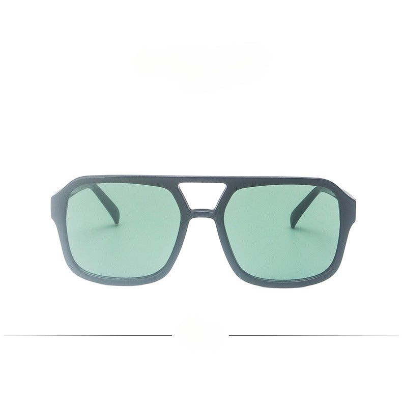 Wholesale Leopard Print Double Bridge PC Sunglasses