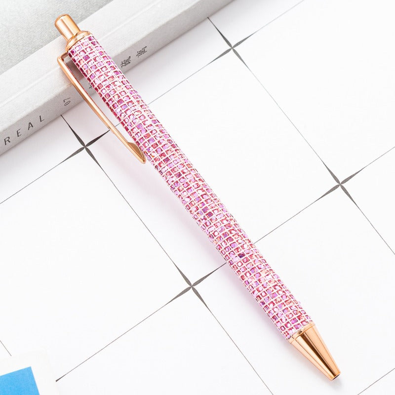 Wholesale Creative Gold Powder Click Check Ballpoint Pen