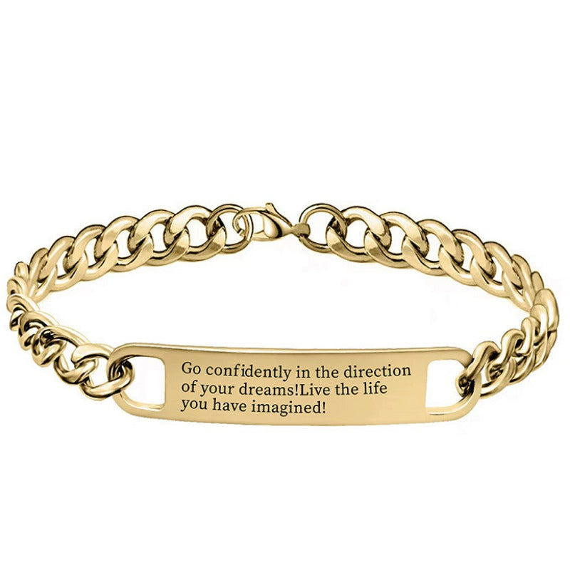 Wholesale Graduation Season Doctor Hat Stainless Steel Bracelet