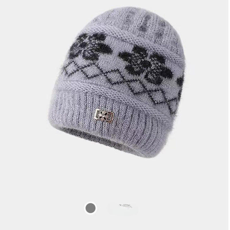 Wholesale Winter Woolen Hats with Plush and Thickened Knitted Warm Hats