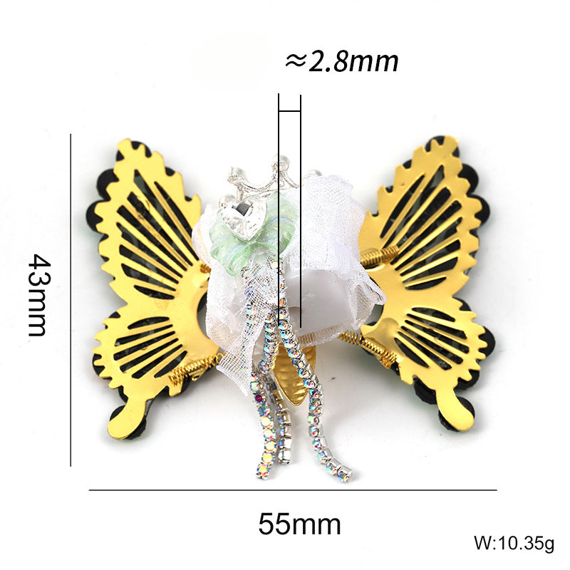 Wholesale 10pcs Heavy Industry Diy Rhinestone Wings Butterfly Beads