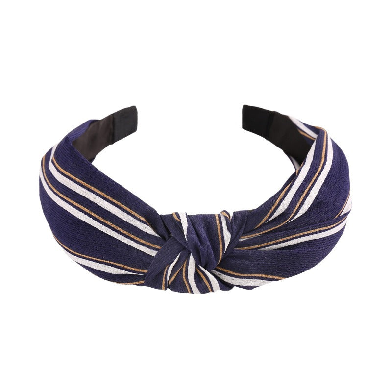 Wholesale Vintage Wide Edge Fabric Tie Headbands