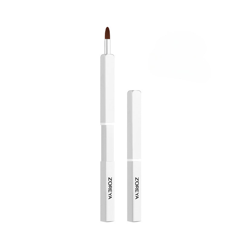 Wholesale Portable Retractable Artificial Fiber Lip Brushes with Covers