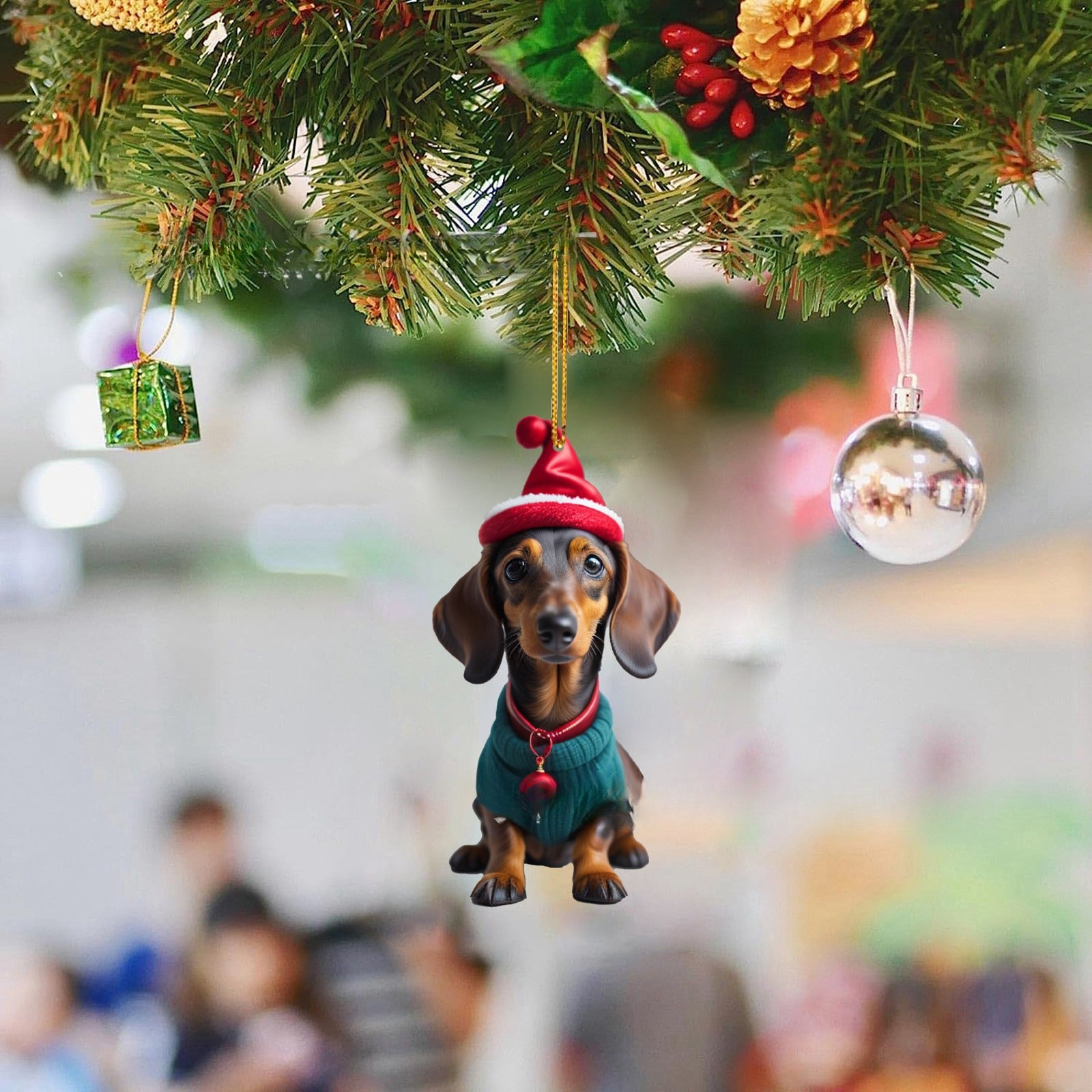 Wholesale Christmas Dog Car Acrylic Pendant