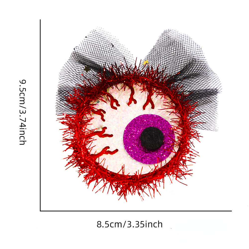 Wholesale Halloween Spider Pumpkin Net Hair Clip for Children's Party Decoration