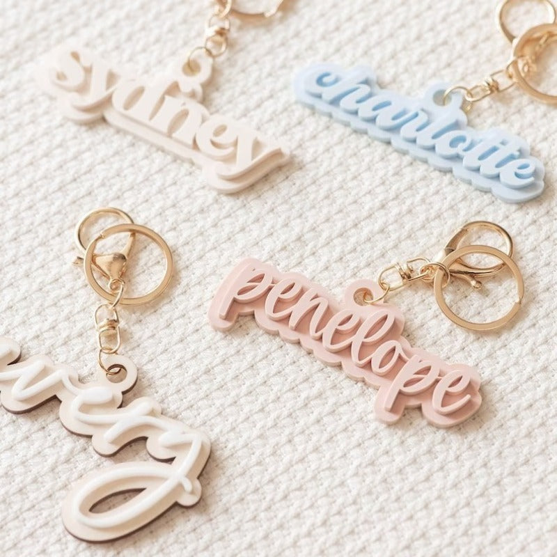 Wholesale 3D Backpack English Letters Large Size Keychain