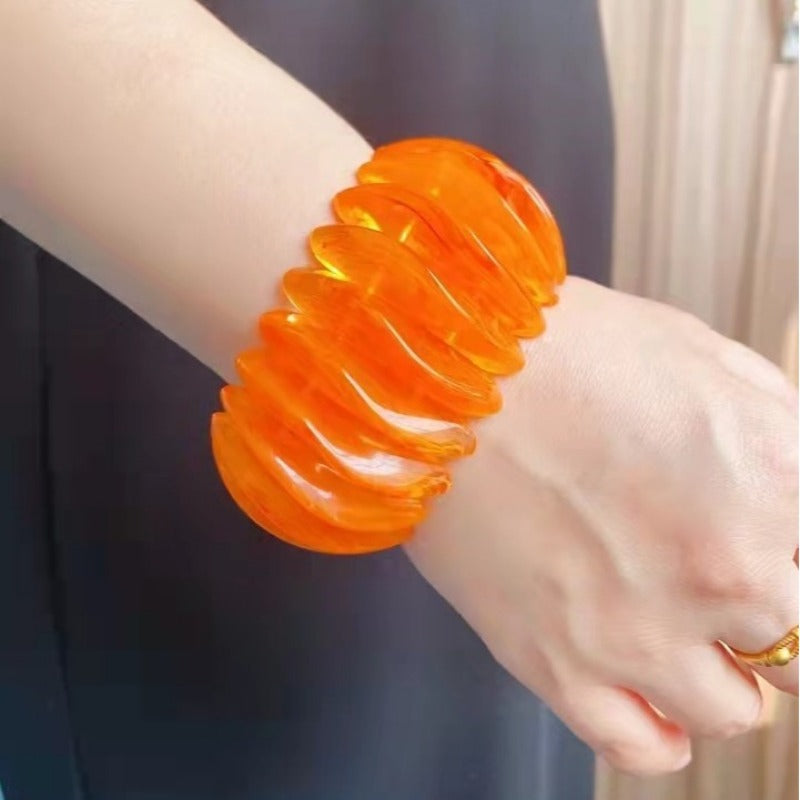Wholesale Fashion Mixed Color Acrylic Resin Bracelet