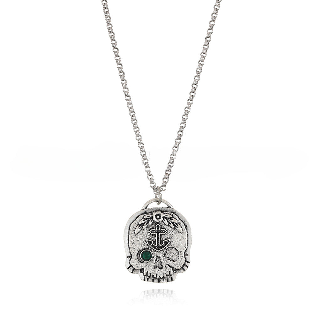 Wholesale New Skull Pendant Alloy Necklace