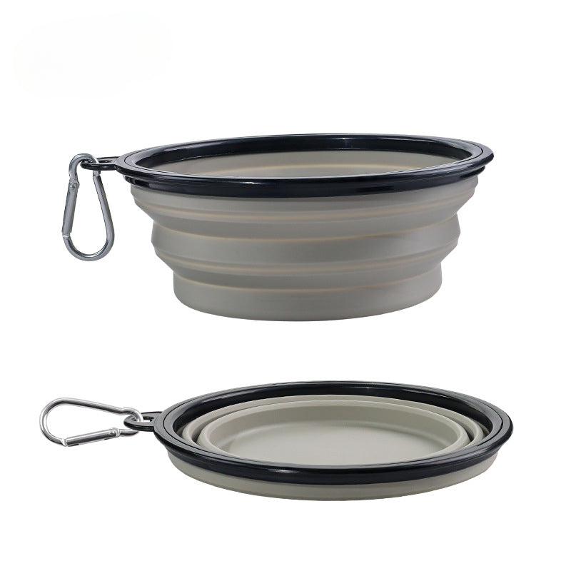 Wholesale Portable Silicone Foldable Water Bowl for Drinking Out