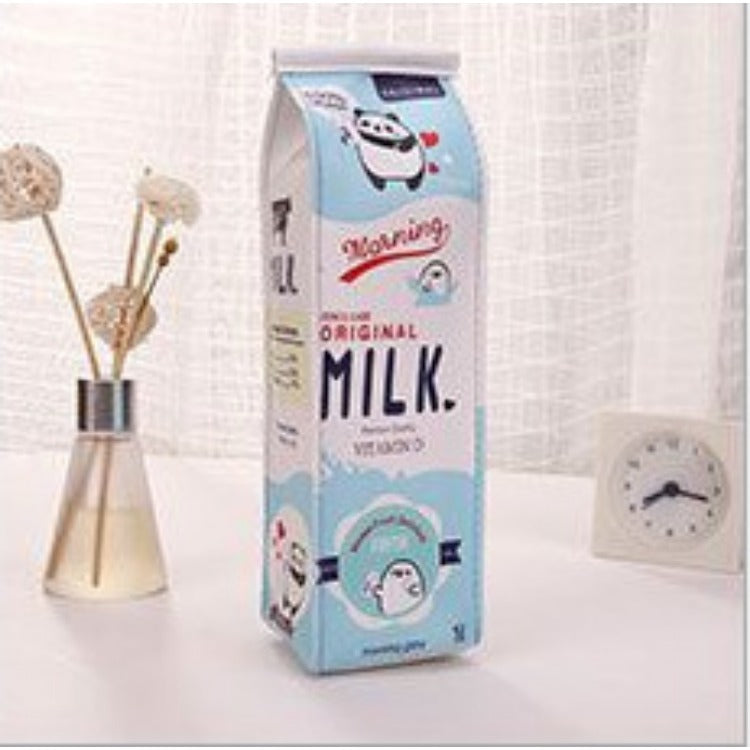 Wholesale Simulated Milk Box Leather Minimalist Pencil Case