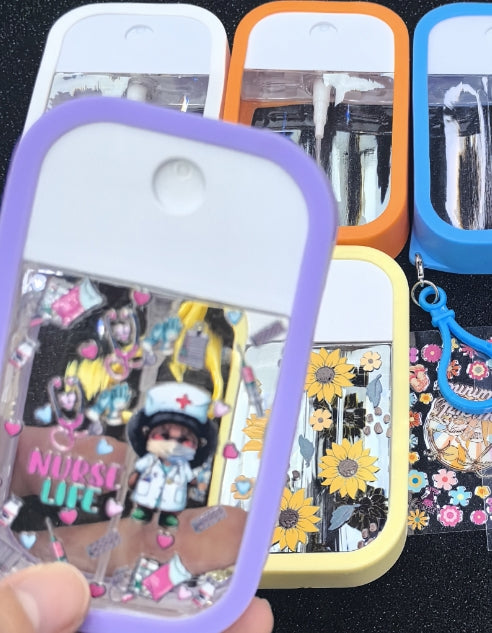 Wholesale Random 38ml/45ml Perfume Spray Bottle With UV DTF Packaging Stickers For DIY