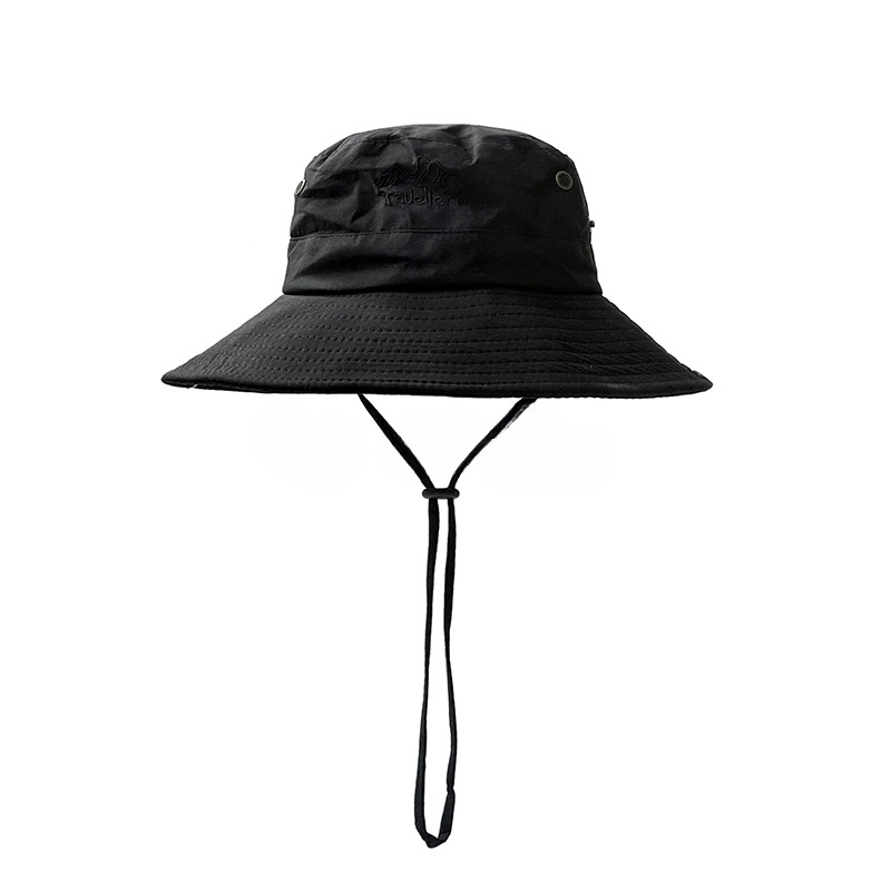 Wholesale Cotton Letters Embroidery Sunshade Bucket Hat