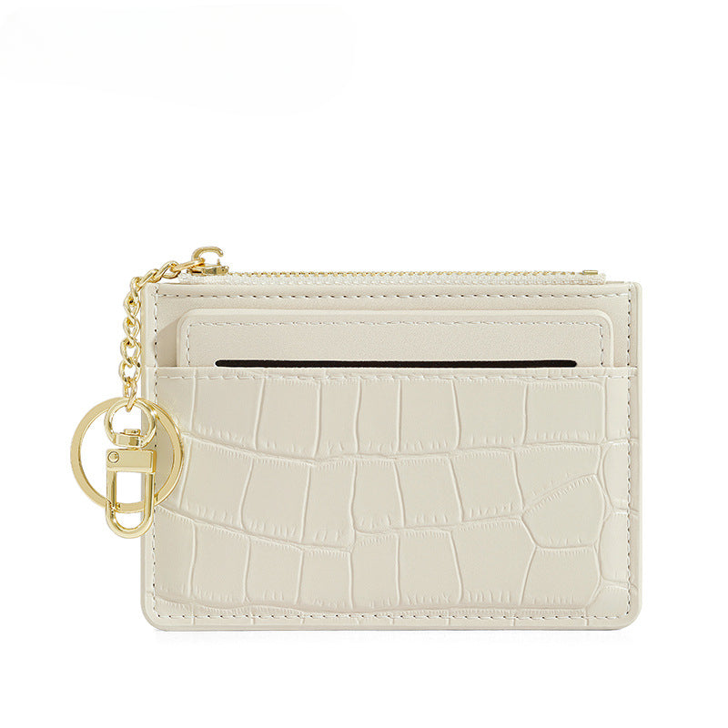 Wholesale PU Coin Purse Card Holder Keychain