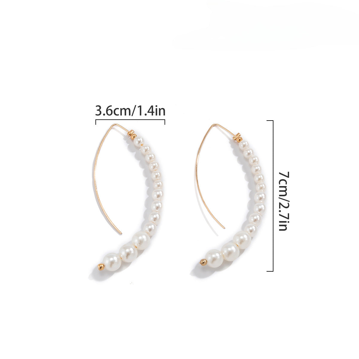 Wholesale Vintage Temperament Baroque Irregular Imitation Pearl Earrings