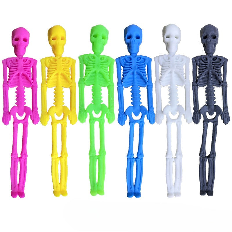 Wholesale of Halloween Skeleton Release and Decompression TPR Toys
