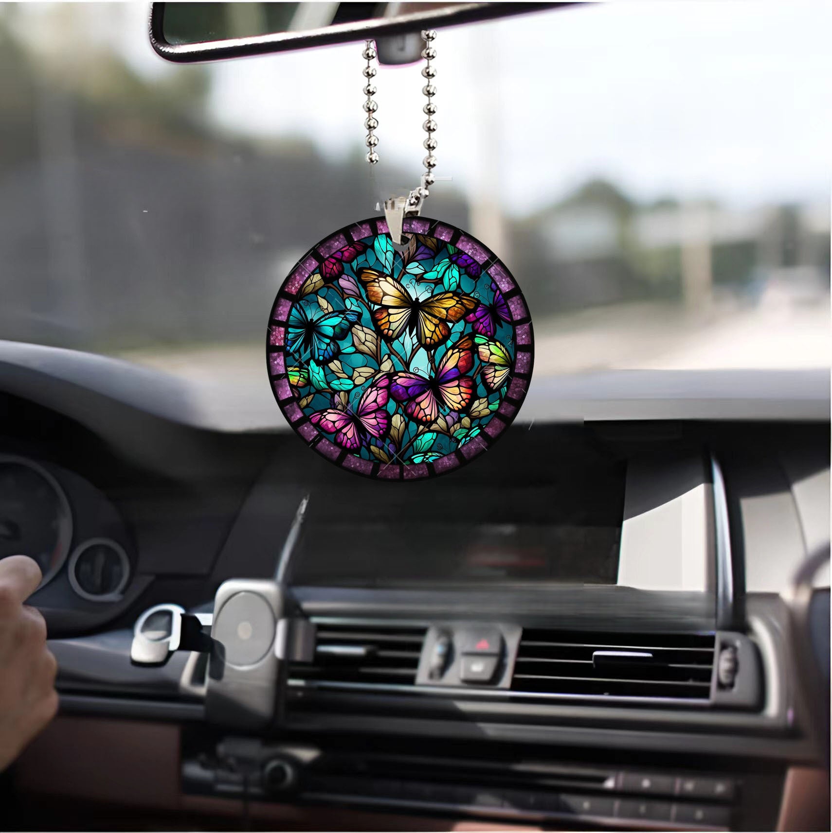 Wholesale New Acrylic Christmas Halloween Ornament Dragonfly Wreath Car Pendant