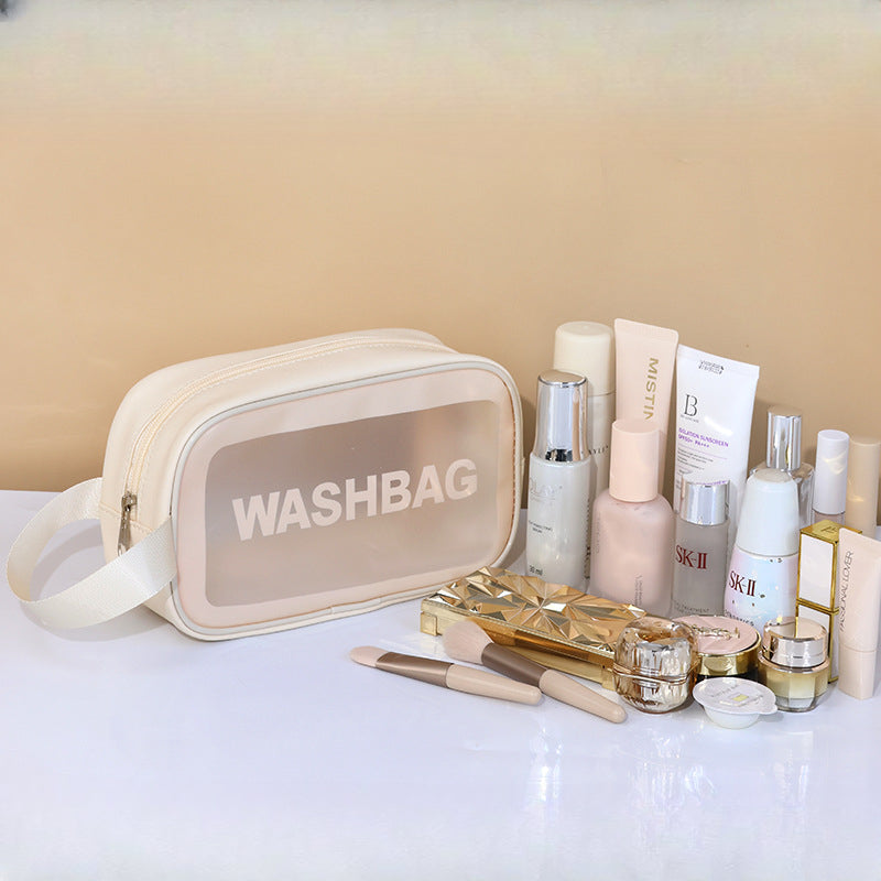 Wholesale PU Leather High-capacity Travel Makeup Bags