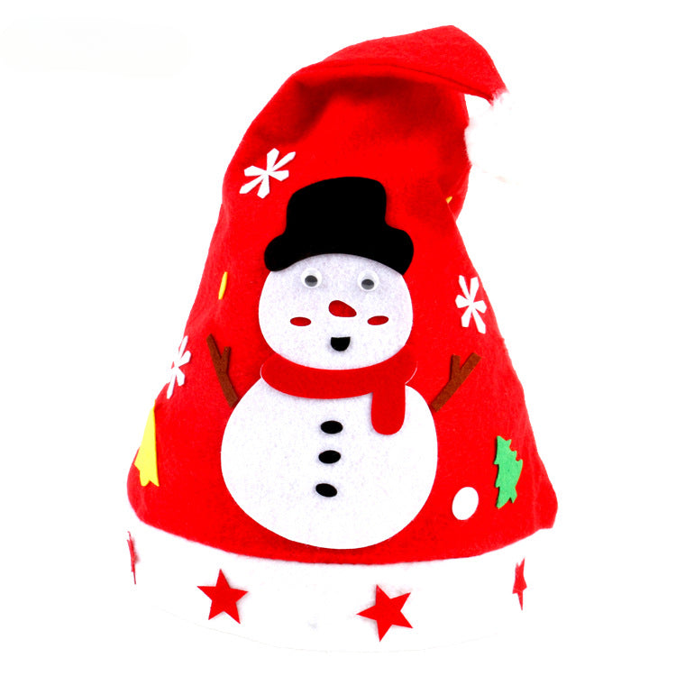Wholesale Handmade DIY Christmas Hat Kindergarten Creative DIY Production Material Pack