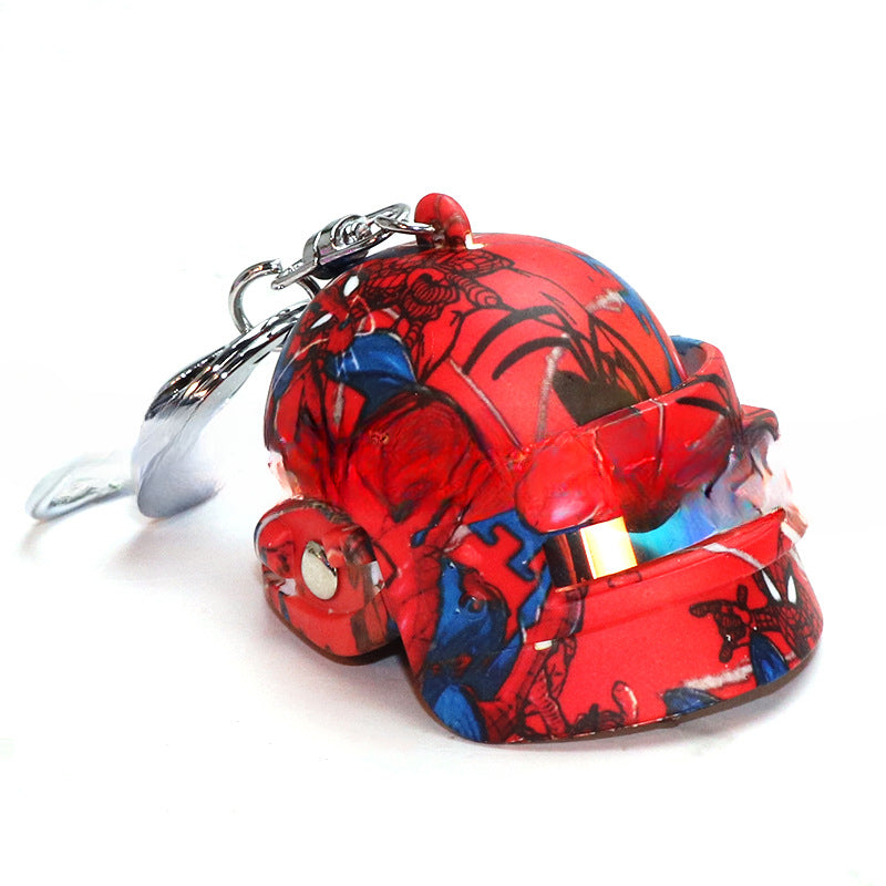 Wholesale of Three-level Helmet Alloy Keychains
