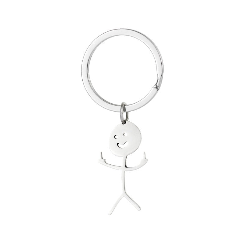 Wholesale Graffiti Character Fun Stainless Steel Keychains
