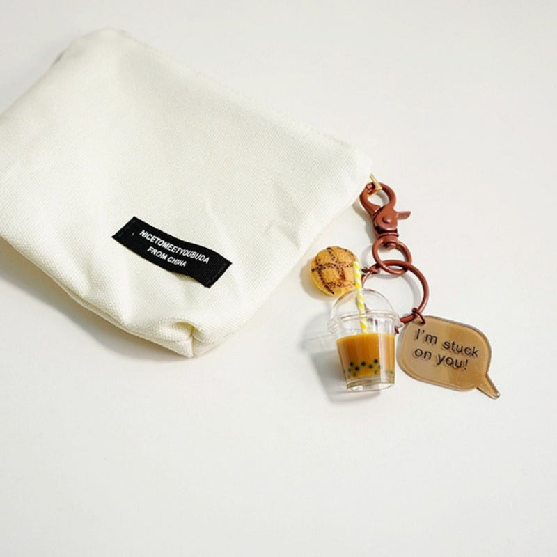 Wholesale Milk Tea Bear Oiled Cute Keychain