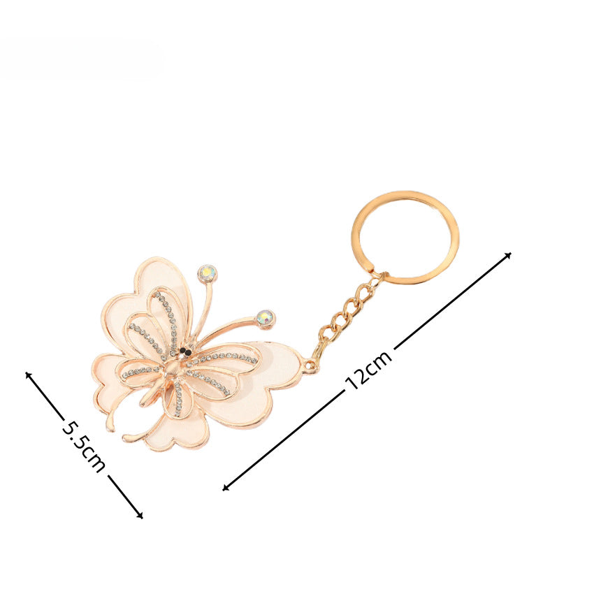 Keychains de metal de mariposa al por mayor