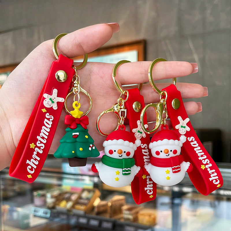 Wholesale Cute Christmas Snowman Cartoon Keychains