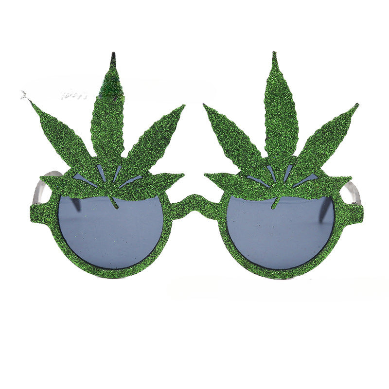 Wholesale St. Patrick's Day Party Green Funny ABS Glasses