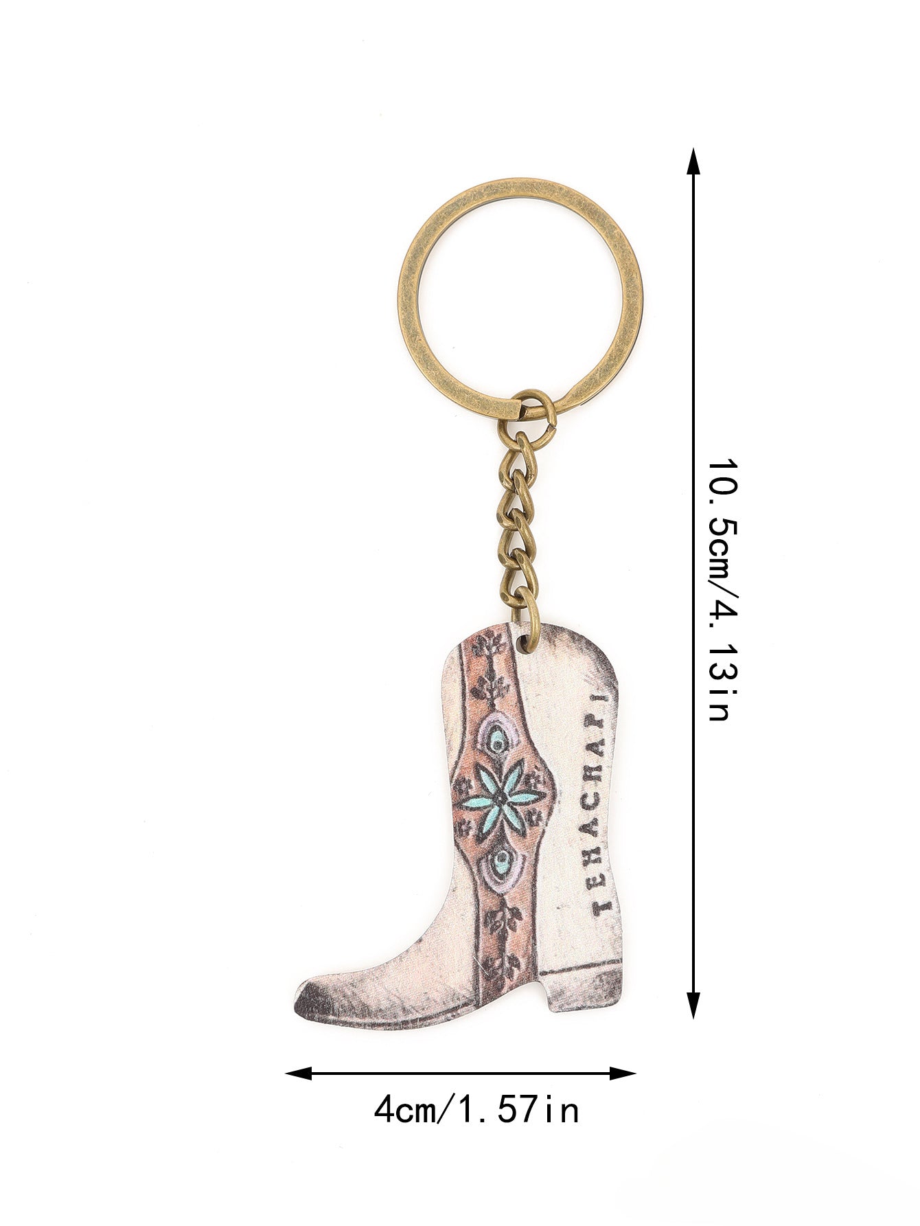 Wholesale of Zinc Alloy Keychains for Western Style Boots