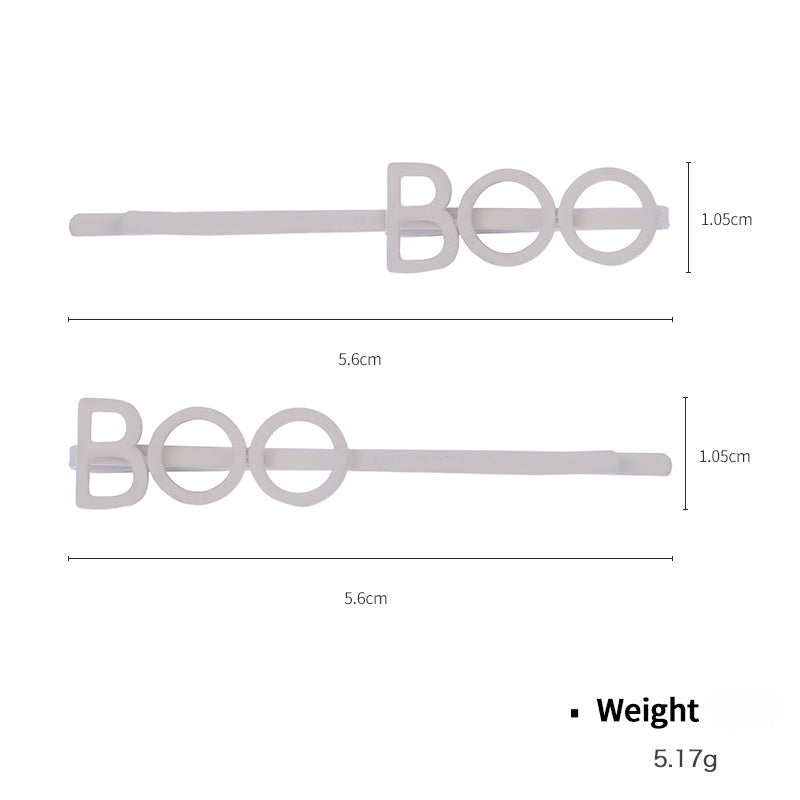 Wholesale English Letter Fluorescent Rubber Paint Zircon One Character Clip