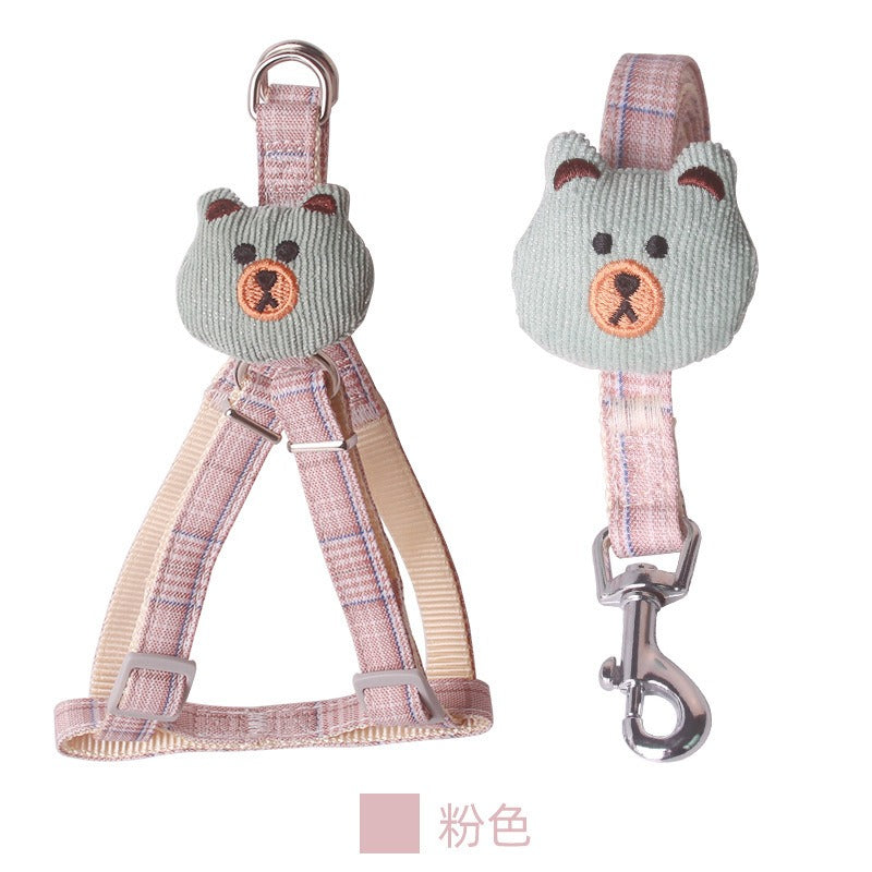 Wholesale Pet Adjustable Shoulder Strap Anti-breakaway Vest Leash