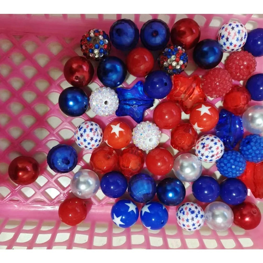 Wholesale 20MM Acrylic Mixed Color Beads Loose Beads Combination