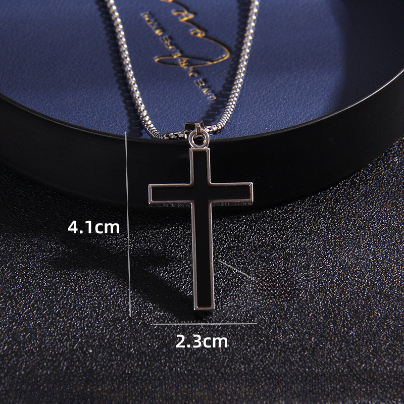 Wholesale Cross Necked Sweaters Stainless Steel Necklace