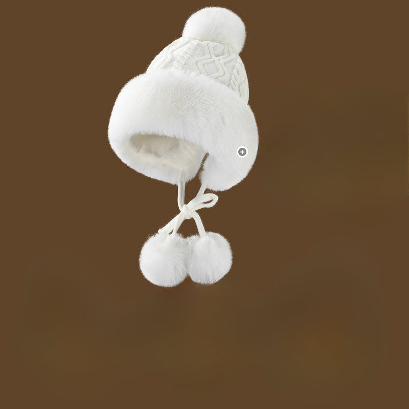 Wholesale Cute Wool Ball Cashmere Winter Hats