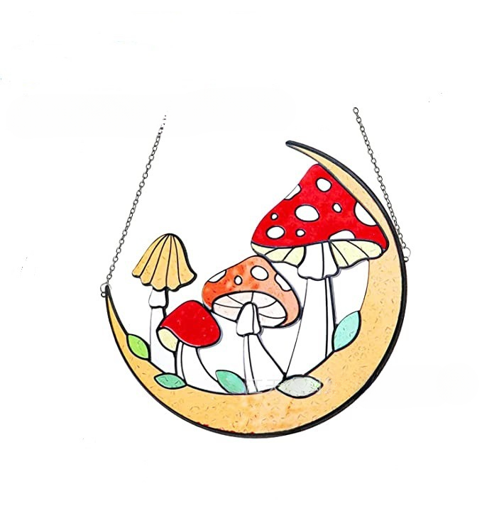 Wholesale Acrylic Mushroom Decoration Pendant Car