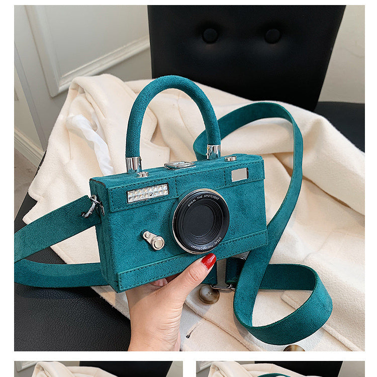 Wholesale PU Suede Camera Bag