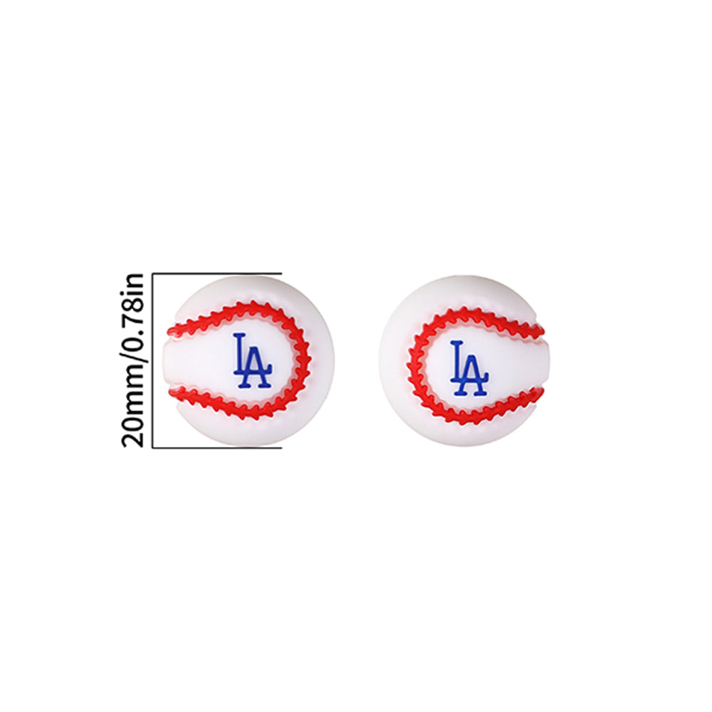 Wholesale 20pcs 3D Stereoscopic Tennis Letter Creative Design Simple Beads