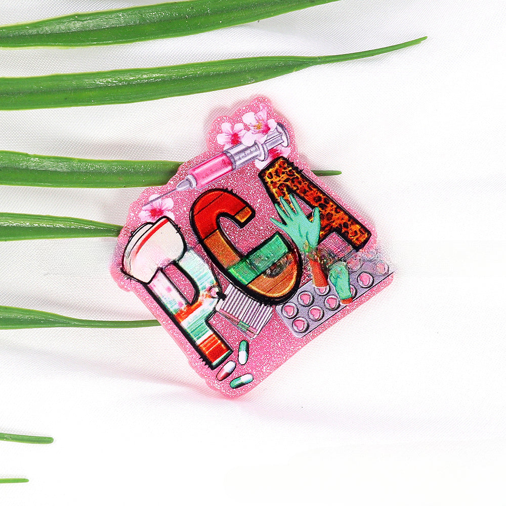 Wholesale 10pcs Pink Teacher Stationery Acrylics