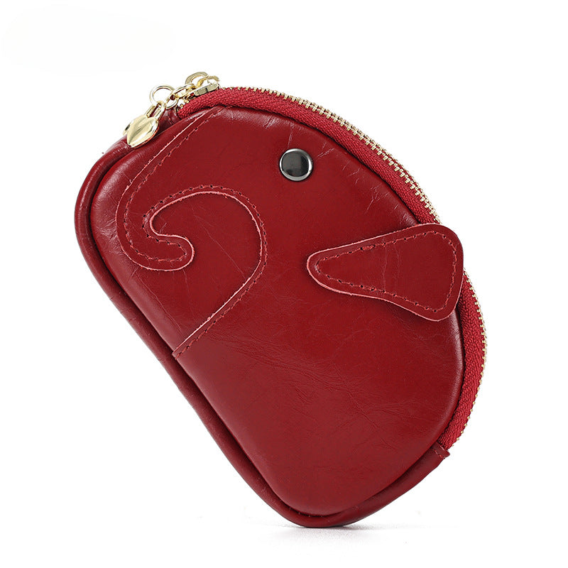 Wholesale Genuine Leather Mini Portable Small Wallet Coin Cash Organizer