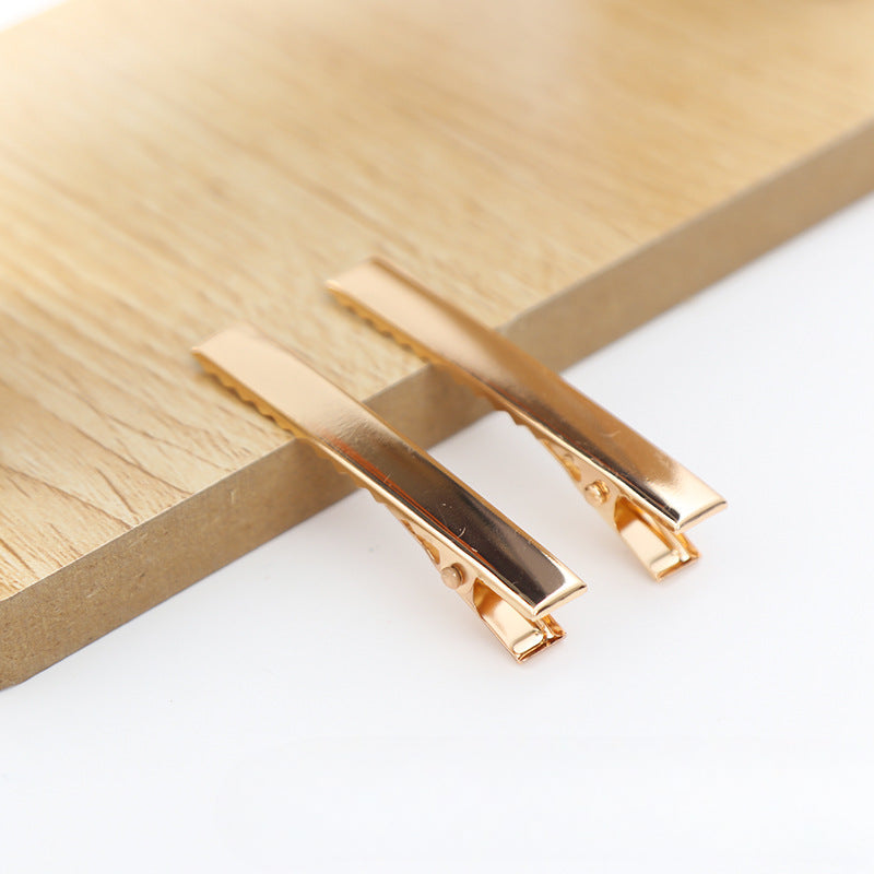 Wholesale 30pcs/pack Handmade Cream Glue DIY Word Clip Hairpin Material Package Accessories