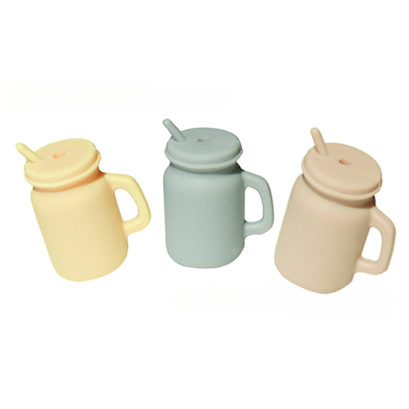 Wholesale 10PCS Water Cup Solid Color Silicone Beads